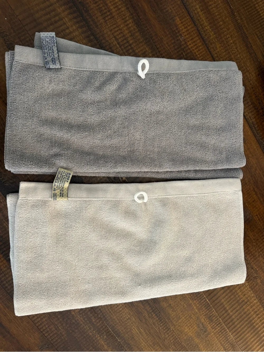 Norwex Beige and Light Gray Hand Towels